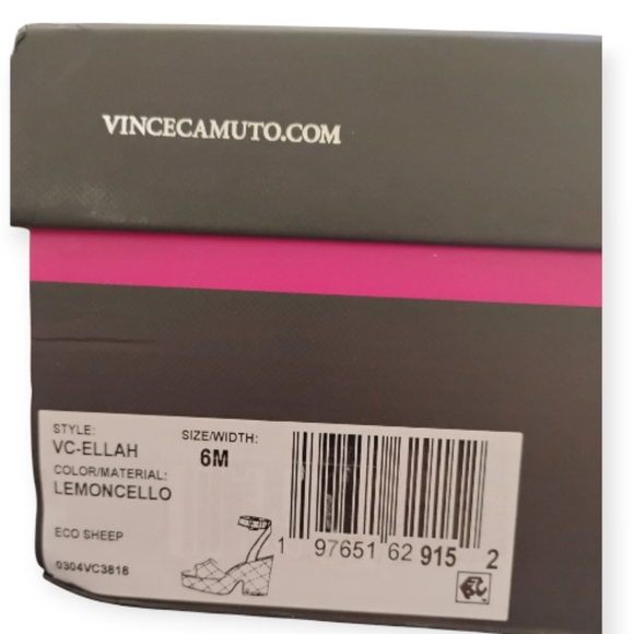 Vince Camuto Womens Ellah Platform Sandal Lemoncello 6M - Picture 6 of 7
